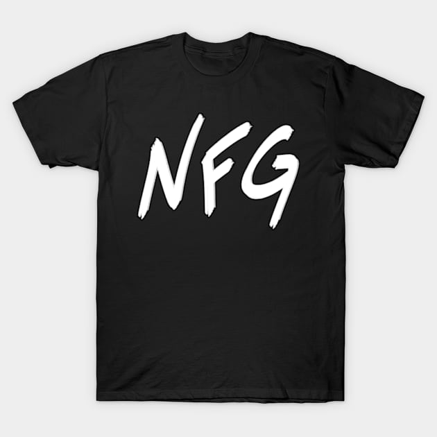 NFG White B T-Shirt by Veraukoion